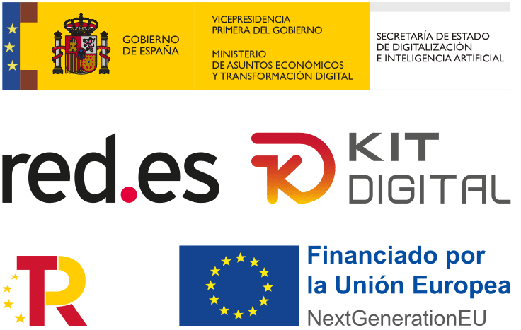 Financiado por la Unión Europea – NextGenerationEU · Kit Digital · Gobierno de España · red.es · Plan de Recuperación